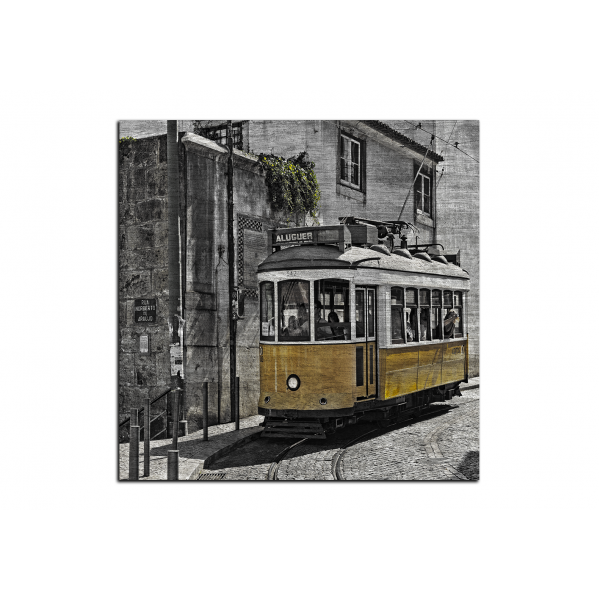 Obraz na plátně - Historická tramvaj - čtverec